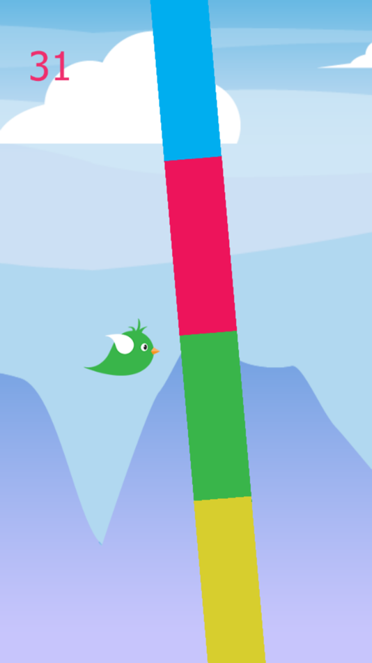 #5. Mr Flappy : Help Tiny Bird Hero Crush The Endless Color Battle (iOS) Podle: Pimjana Kwanpraekaew