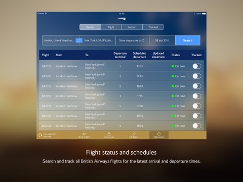 British Airways for iPad screenshot 4