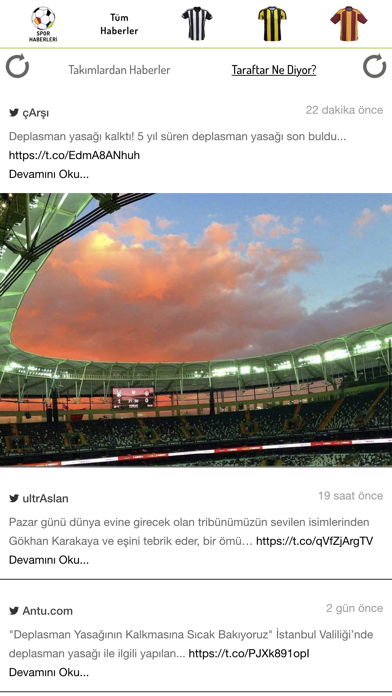 Screenshot #1 pour Spor Haberleri - Üç Büyükler ile ilgili haberler