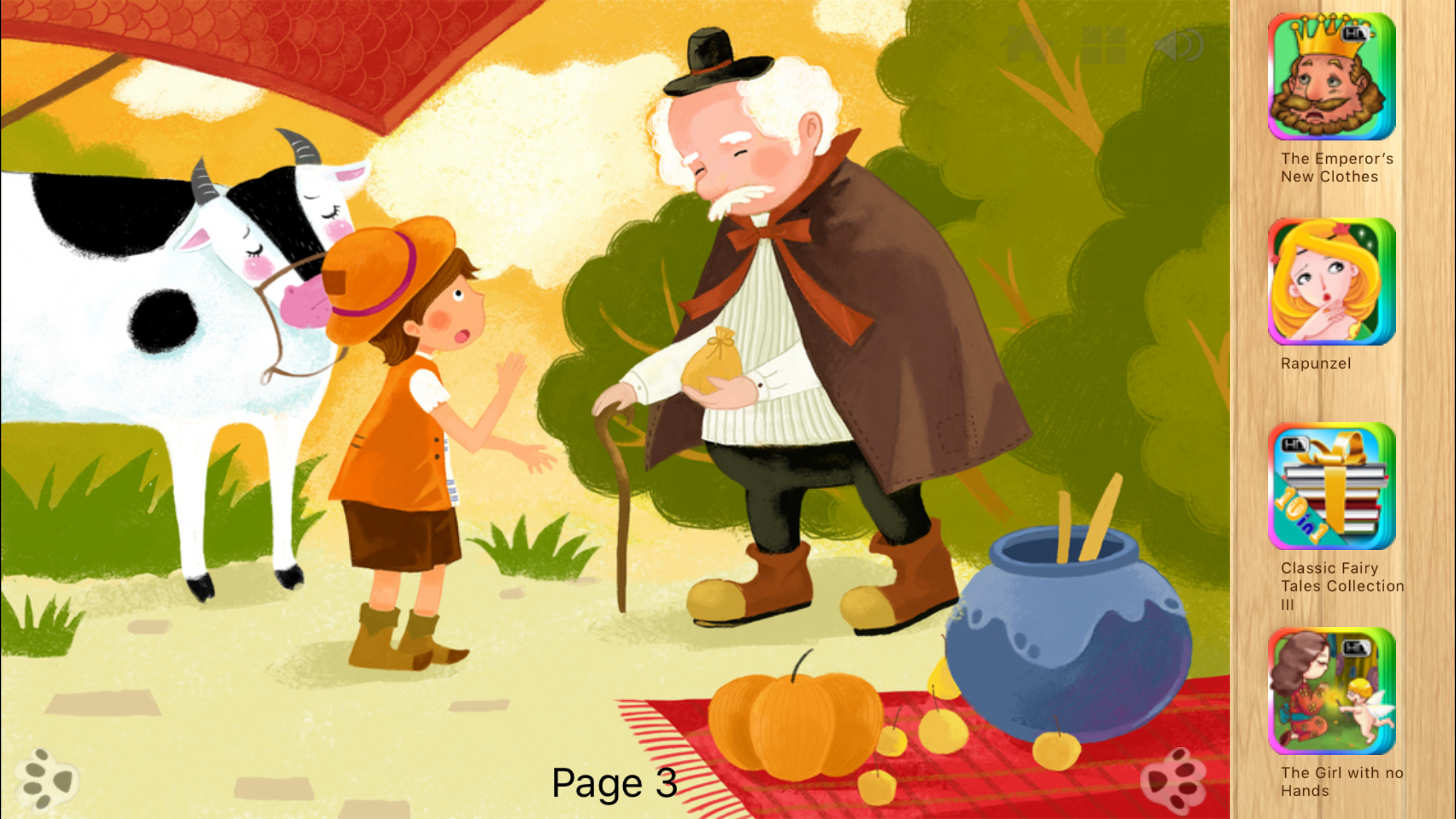 Jack and the Beanstalk Bedtime Fairy Tale iBigToy screenshot 3