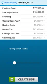 real estate flip - investing calculator iphone screenshot 1