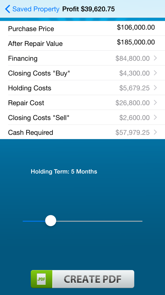 Real Estate Flip - Investing Calculator - 2.14 - (iOS)