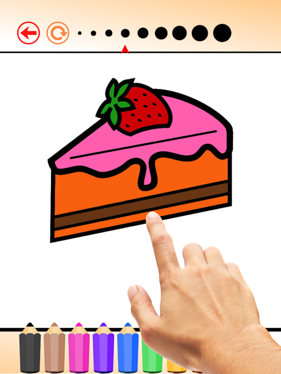 Cupcake Coloring Book HD: Learn to draw and color a cake, free games for children