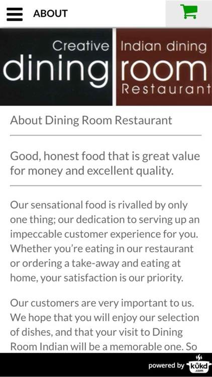 Dining Room Restaurant Indian Takeaway screenshot-3