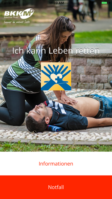 Screenshot #1 pour Lebensretter BKK Melitta Plus