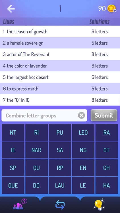 Mystic Words – Figure out 7 words with clues!