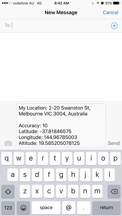 Where Am I: Share My Location by Text or Email screenshot-4