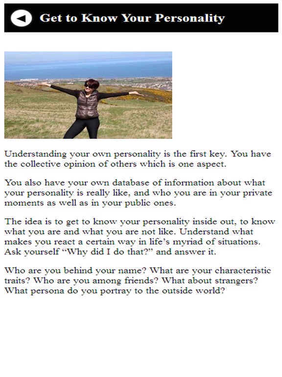 know about yourself iPad screenshot 3 - Lifestyle app