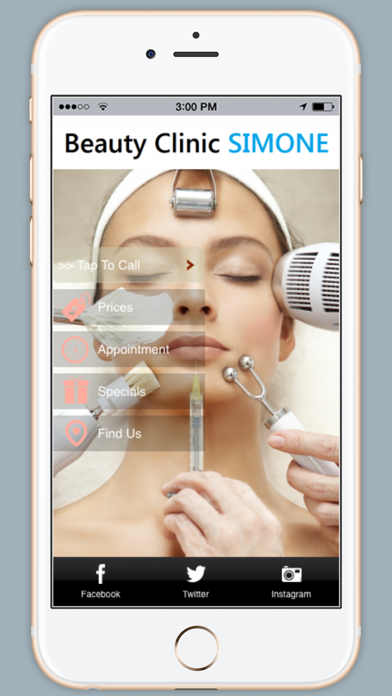 Beauty Clinic Simone app screenshot