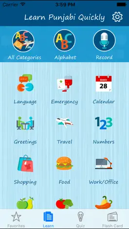 Game screenshot Learn Punjabi Quickly - Phrases, Quiz, Flash Card mod apk