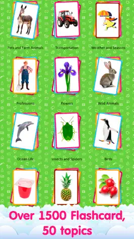 Game screenshot Flashcards for Kids PRO - Learn My First Words with Child Development Flash Cards mod apk