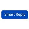Smart Reply Sticker in Blue Color for iMessage