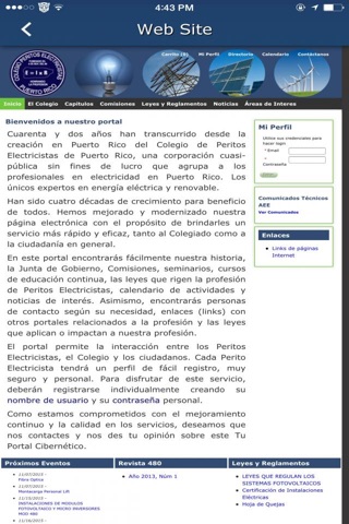 Colegio de Peritos Electricistas screenshot 4