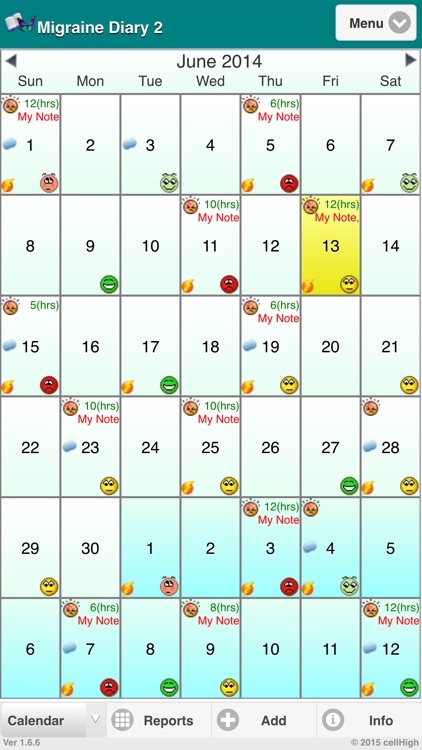 Migraine Diary 2