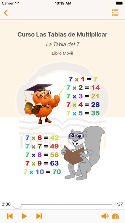 Audiocurso Las Tablas de Multiplicar