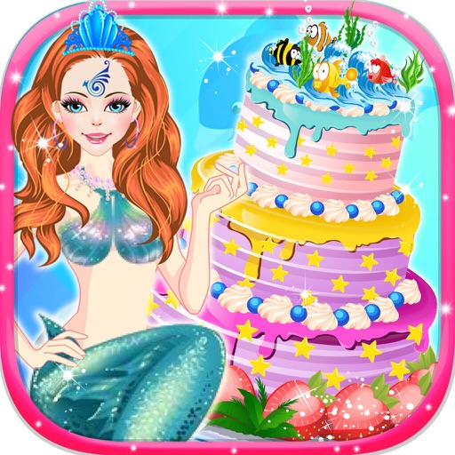 Mermaid Delicious Cake - Cute Princess Make Desser icon