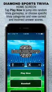 diamond sports trivia iPhone Captures Décran 1