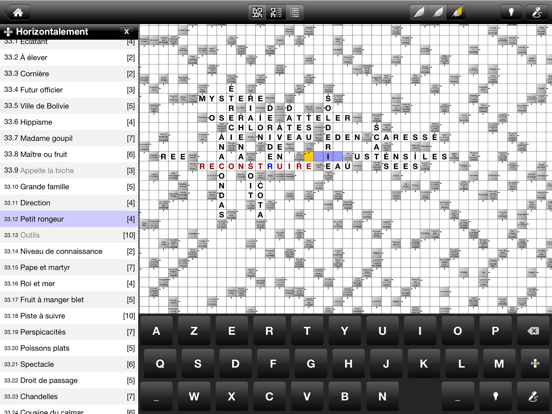 Screenshot #6 pour iCroisés Mots croisés fléchés