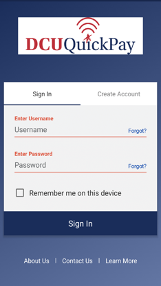 DCU QuickPay screenshot 1