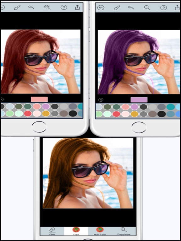 Hair Color Dye - Hair Style Changer Salon and Recolor Booth Editorのおすすめ画像4