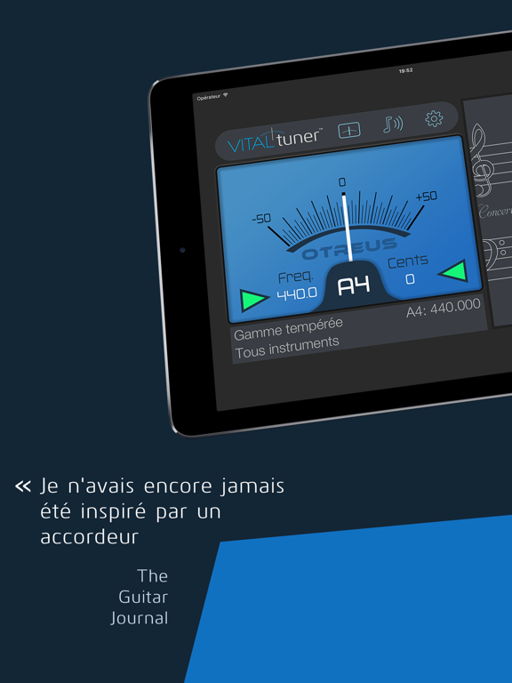 Screenshot #4 pour VITALtuner - Le meilleur accordeur, point