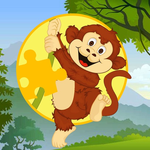 Crazy Regular Baby Monkey Jigsaw Puzzle Fun Game icon