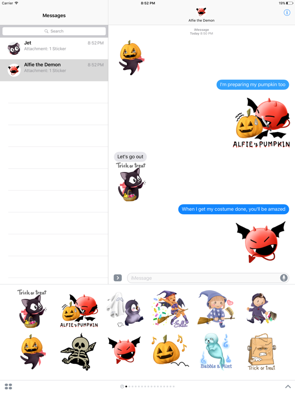 Screenshot #4 pour Halloween Stickers Free Samples for Text Messages