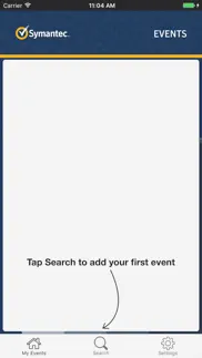 symantec symc events iphone capturas de pantalla 2