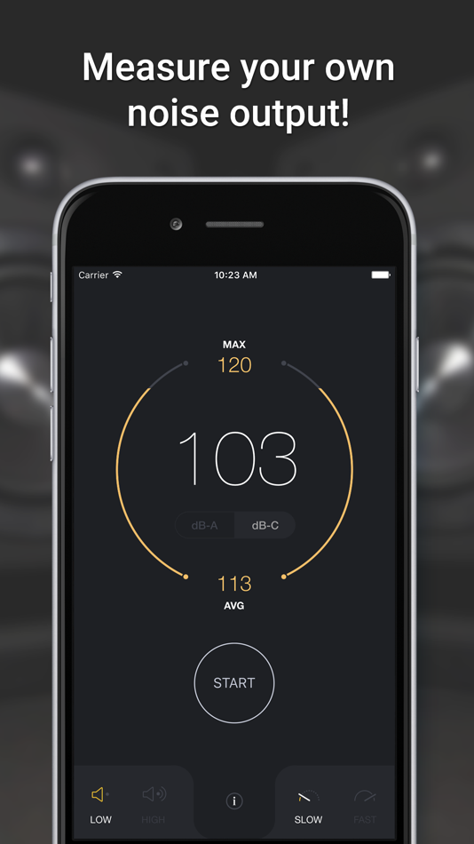 #4. dB Decibel Meter - sound level measurement tool (iOS) 由: Marina Polyanskaya
