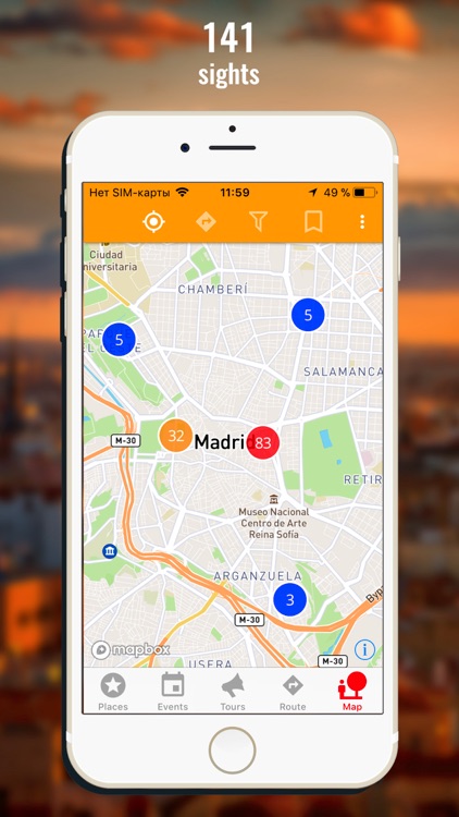 Madrid travel map guide 2018