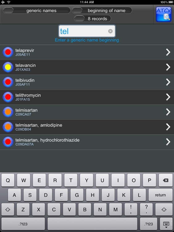 Drug Interactions for iPad