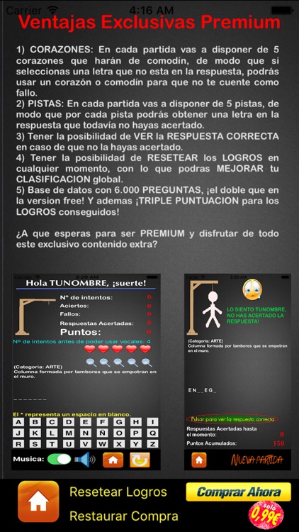 TriviAhorcado para iPhone