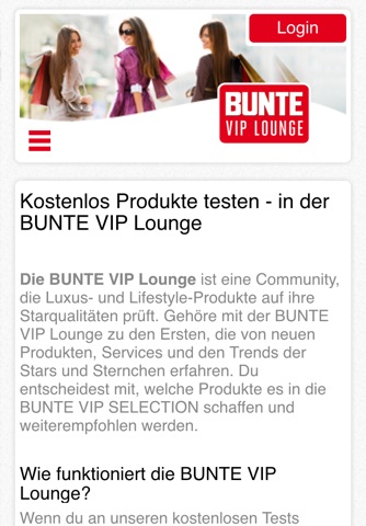BUNTE VIP Lounge screenshot 2