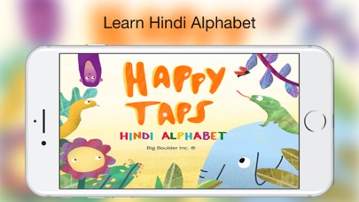 Happy Taps Hindi: Kids learn Alphabet - Easy & Fun Screenshot on iOS