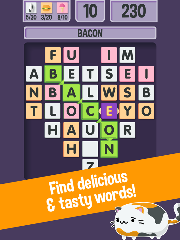 Screenshot #6 pour Word Quest: A Free Word Finder Game for Cat Lovers