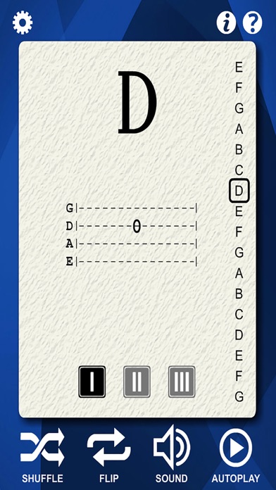Bass Guitar Flash Cards Screenshot