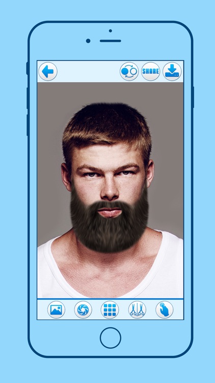 Barber Shop Booth - Beard & Mustache Pic Makeover