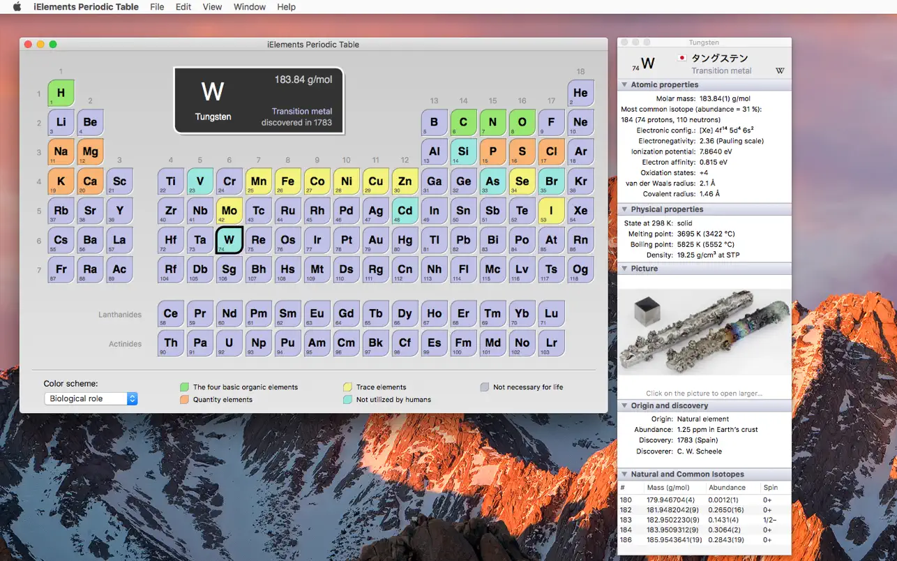 #3. iElements Periodic Table (macOS) Ved: Mobile Science Apps