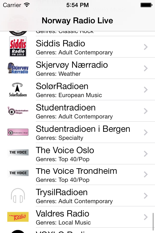 Norway Radio Live Player (Norge / Noreg / Norsk) screenshot 2