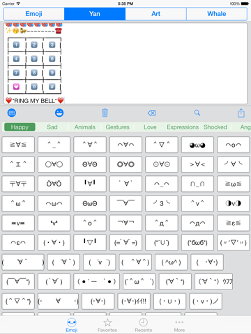Screenshot #5 pour Emoji Keyboard Emoticons Art