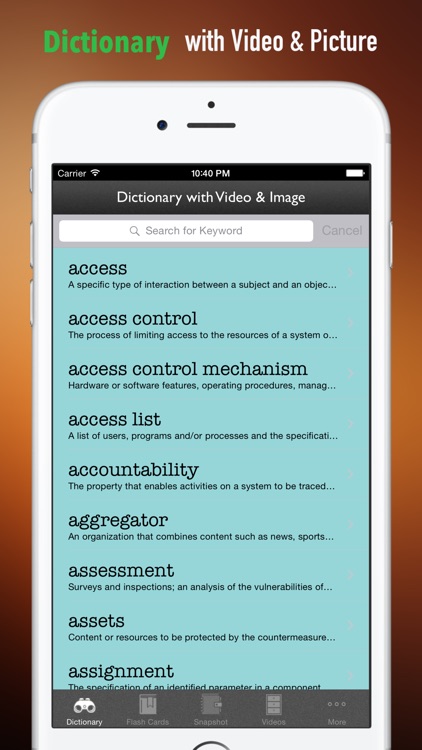 Information Security Glossary:Study Guide screenshot-3