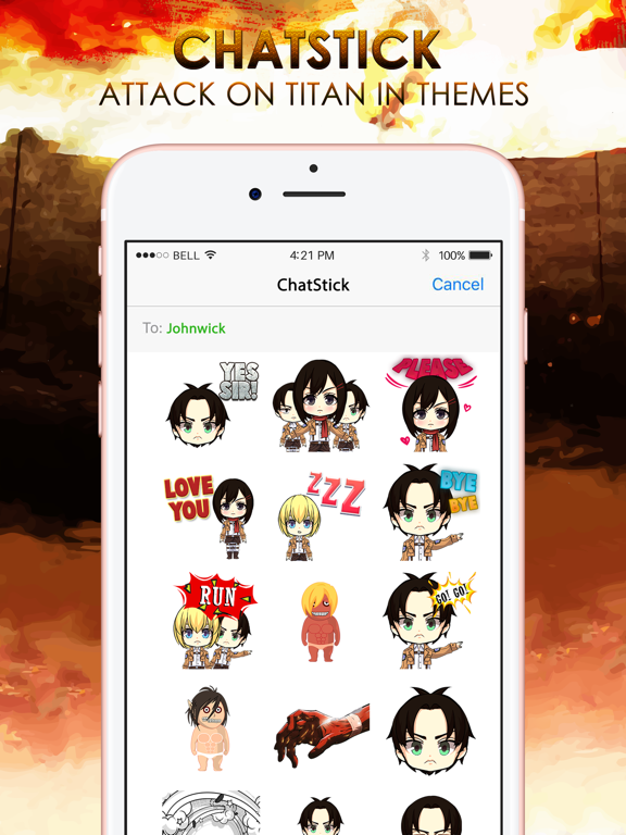 Screenshot #4 pour Giant Emoji Stickers Keyboard Art Themes ChatStick