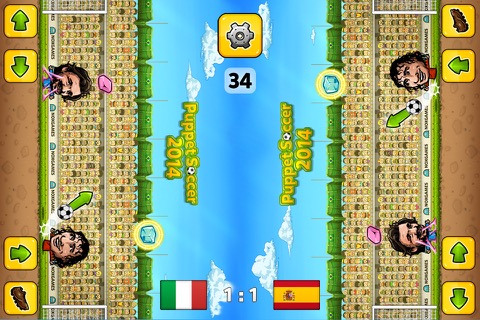 Puppet Soccer 2014 - Football championship in big head Marionette Worldのおすすめ画像1