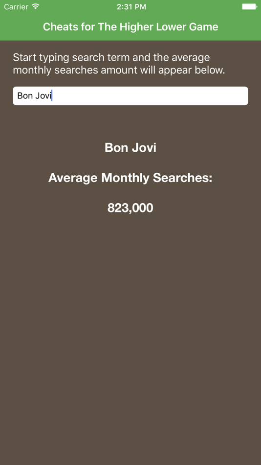 Cheats for The Higher Lower Game (iOS) بواسطة: Connor Duggan Cheats for The Higher Lower Game (iOS) بواسطة: Connor Duggan