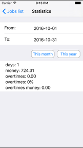 Overtime Calc Lite screenshot