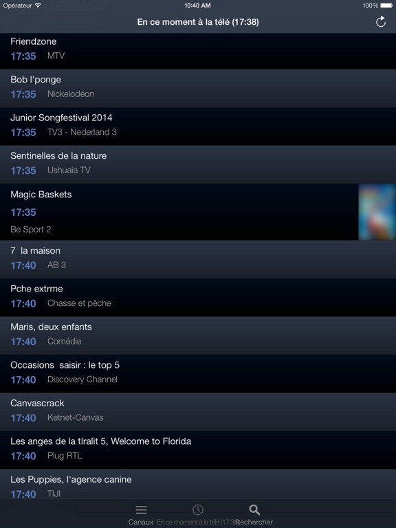 België TV voor iPad app screenshot 2
