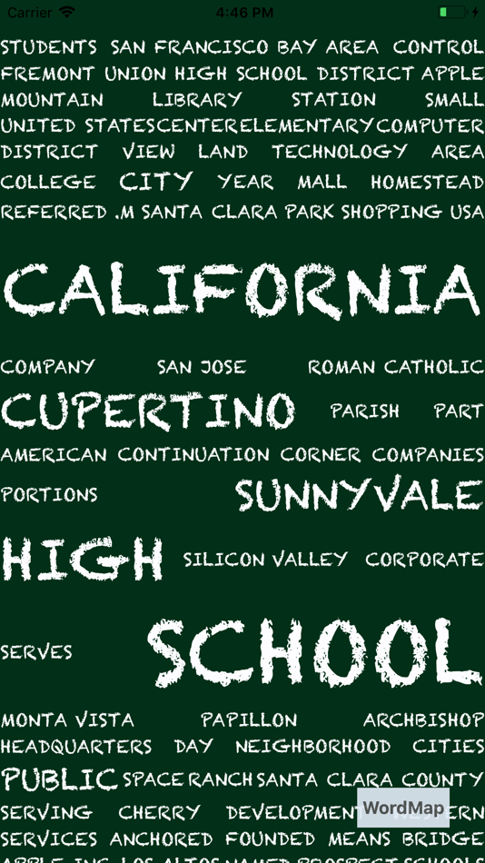 #6. WordMap (iOS) 由: imaginary cartography
