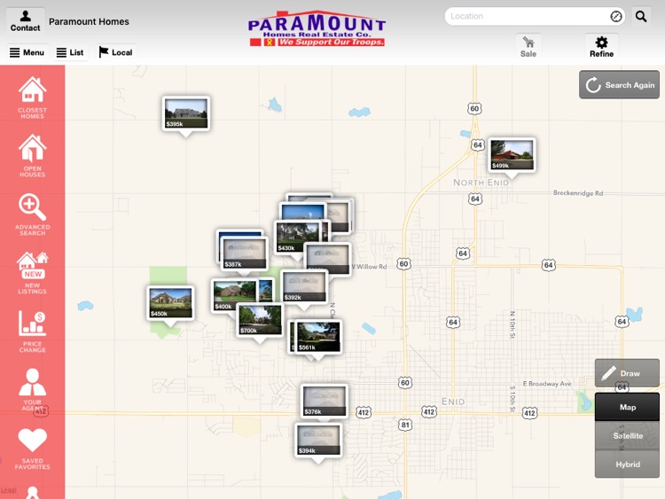 Paramount Homes Real Estate Co for iPad