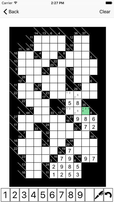 Screenshot #1 pour Kakuro Infinite