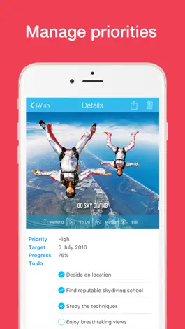 Game screenshot iWish - Life Goals, Wishlist, Bucket List hack